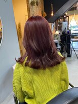 チャプター 問屋町(chapter)&nbsp;ワインレッド髪質改善トリートメントくびれミディアム