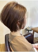 オーガニックカラー丸みショート
