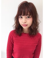 ミニヨン バイ ハピネス 高の原店(mignon by Happiness) 大人可愛い暖色系カラーピンクブラウンカラー奈良清水