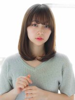 ルティア(Lutia)&nbsp;大人かわいい×グレージュ×フェザーロング