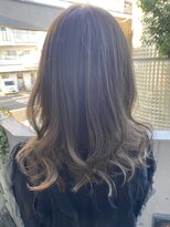 フレア 心 武庫之荘(flare) #抜け感ヘア#ネイビーカラー