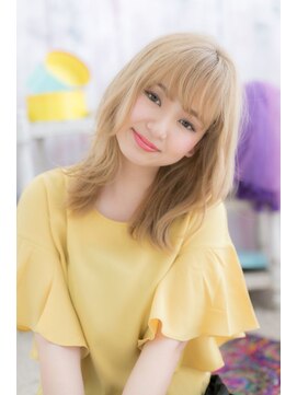 ミック ヘアアンドメイク アップ 駒込店(miq Hair&Make up) 金髪スタイルで個性的★外国人風ハイライトカラー