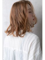 カバーヘア ブリス 上尾西口店(COVER HAIR bliss) オレンジポップアシンメトリーかきあげボブZ上尾10代20代30代
