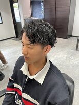 ボルド(MEN'S HAIR SALON BORDO)&nbsp;センターパート×ツイスパ