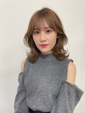 イオエ(ioe) イメチェン/外ハネボブ/ワイドバング/ブルーブラック/美髪