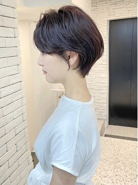 ヘアメイク シンズ レインボー(Hair Make SHIN'S RAINBOW) ショートボブ/大人巻き/ぷつっとボブ/ナチュラルモード/高松