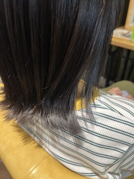 ムーン(moon) #グレージュカラー#シルキーベージュ#斜めバング