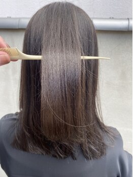 リンク ヘアスペース(Link hair space)の写真/"寄り添う提案"で悩みの原因に向き合い、カットやトリートメントなど高い技術でクセを抑えてまとまる髪へ◎
