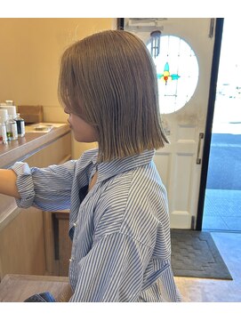 ルシュカイチマルニ(Rasca102) Rasca◇切りっぱなしボブ　ボブヘア　ベージュカラー