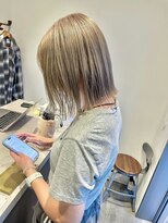 ヘアーラニッシュ 柏の葉キャンパス店(hair Lanish) ミルクティーブロンド/20代30代40代/ケアブリーチ