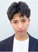 ビジネス 爽やか ニュアンスパーマ　ナチュラル 好感度ヘア