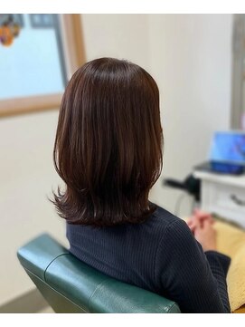 ヘアアトリエ ナイン 岡部店(hair atelier nine) メルティーカラー/似合わせカット/ウェーブミディアム/福島市