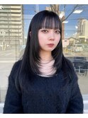 ざっくりレイヤー × 艶ブラック