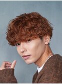 渋谷メンズマッシュウルフカットシャドウパーマ緩め波巻きパーマ
