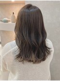 ブリーチなしオリーブベージュカラー