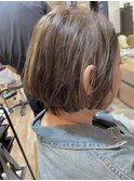 ハイライトの相性ばっちりなショートボブデザイン！