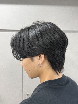 ニコ トウキョウ ロジック(nico TOKYO Logic) メンズセンターパートニュアンスパーマアップバング