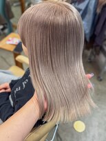 プネル 渋谷(PUNEL)&nbsp;【透明感】グレージュベージュ×ツヤ髪ストレート