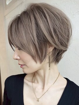 ハーツ(Heart's) 白髪ぼかし脱白髪染め似合わせショートボブ40代50代60代