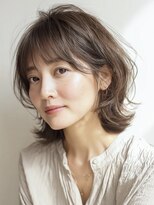 ハーツ(Heart's)&nbsp;大人ミディアム　白髪ぼかし　脱白髪染めハイライト40代50代60代