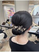 ヘアセット♪タイトシニヨン