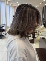 アース コアフュールボーテ 諏訪店(EARTH coiffure beaute)&nbsp;バレイヤージュ_ウルフレイヤー_ベージュ