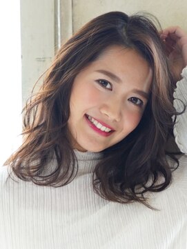 プリムワークス hair&nail Prime works ワンサイド流しバング