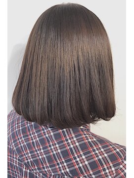 レセ 南柏店(Laissez) 縮毛矯正・毛先にワンカール/ミディアムボブ/艶髪【レセ南柏店】