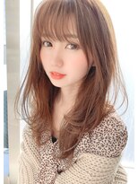 アリスバイアフロート 自由が丘(ALICe by AFLOAT)&nbsp;顔周りレイヤーひし形セミロング（毛先パーマことりベージュ黒髪