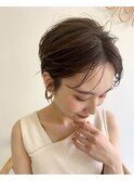 切りっぱなし小顔ハンサムマッシュショート[表参道/表参道駅]
