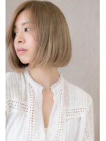 モッズヘア 上尾西口店(mod's hair)&nbsp;外国人風シルキーベージュ小顔前下がりボブ305Z上尾10代20代30代