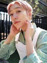 アレンヘアー 帯広店(ALLEN hair)&nbsp;センターパート×ピンクカラー