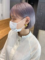 アルバム 銀座(ALBUM GINZA)&nbsp;ミニボブ_アースカラーくびれヘアツートンカラー_ba371202