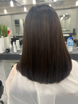 エンディアリング 東銀座(Endearing) ツヤ髪セミロングミディアム髪質改善トリートメントストレート