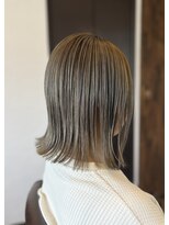リラックスビューティサロン リバース 神戸(REBIRTH)&nbsp;切りっぱなしボブ/グレーベージュ