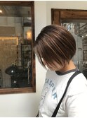 前下がりのショートボブ