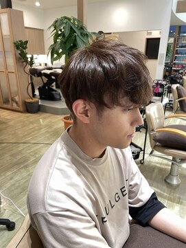 エム バイ ブローチェ(em by BROCHE) 透明感オリーブグレージュ【メンズ/ブリーチなしカラー】