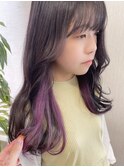 インナーグレージュ/マチルダボブ/前髪/ピンクベージュ/我孫子