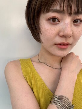 セーヌアワー(CEINE OUR) 三軒茶屋ショートボブレイヤー髪質改善ブリーチなしベージュ