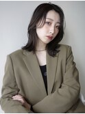olive grey/くびれヘア