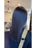髪質改善ストレート＋質感再整カラー