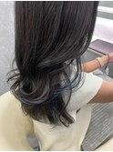 ポイントカラー　ブルージュ　ブルーブラック