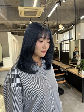 ジーニー 横浜(giinii) レイヤー_ディープブルー_ダブルカラー