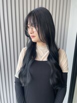 ナンバー(number+)&nbsp;10代20代ロングヘアブルーブラック