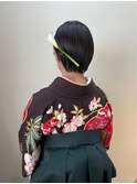卒業式/着付け/和装ヘアセット/ショートカット
