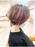 【morio成増 セリザワ】ショートボブ ナチュラルハイライト