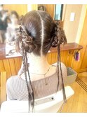韓国風ヘアアレンジ