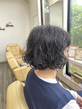 リリカル ヘアオブジェ お手入れ簡単ボブパーマ