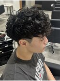 メンズカットパーマスペインカールスパイラルパーマ刈り上げ