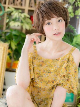 カバーヘア ブリス 戸田公園西口店(COVER HAIR bliss) ハイライトカラーフェザーショートマッシュh4戸田公園20代30代